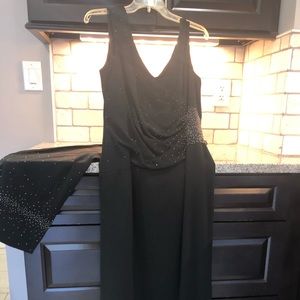 Mori Lee dress with Shaw